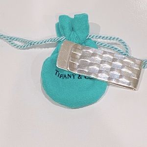 Tiffany & Co. Basket Weave Sterling Money Clip